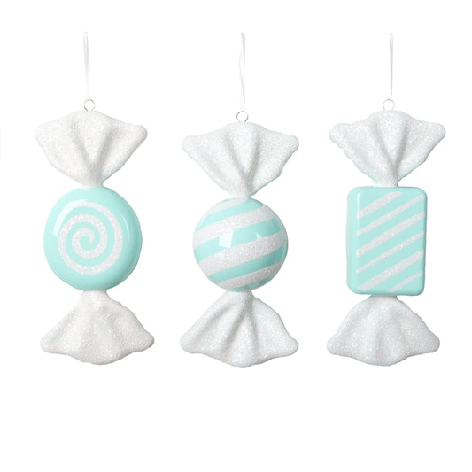Assorted Candy Ornaments: Three Colors Available