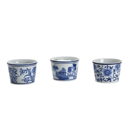 Chinoiserie Incognito Deli Container Holder Assorted 3 Patterns: Floral, Blue Willow, Bird