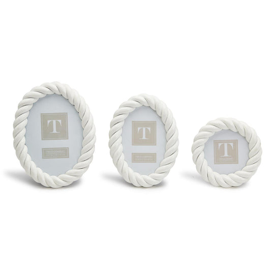 White Twist Photo Frames - Set of Three