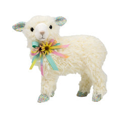 Cotton Candy Land Baby Lamb With Pastel Bow