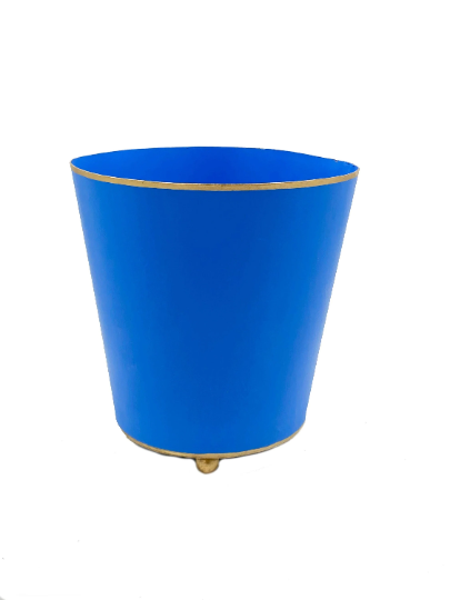 Color Block Round Cachepot 6" - Periwinkle Blue