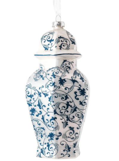 Blue and White Ginger Jar Handcrafted Ornaments