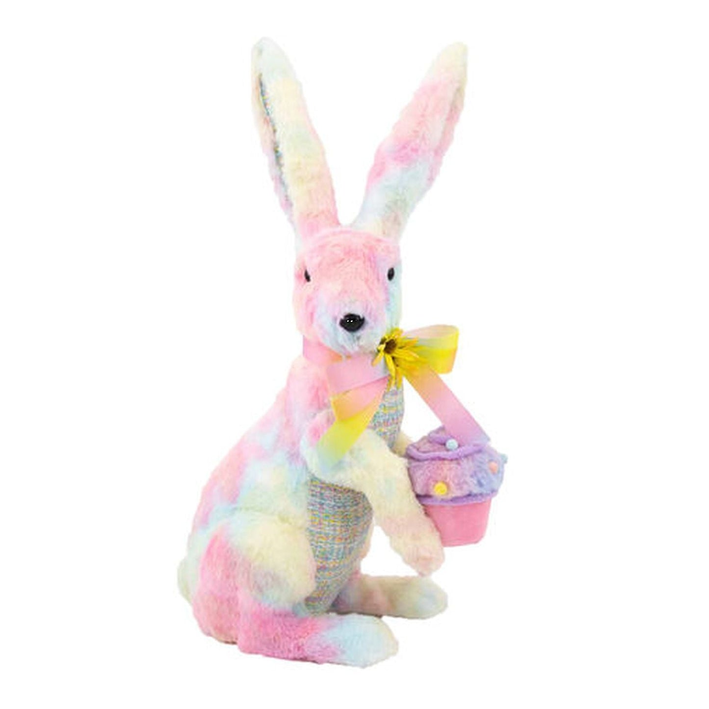 Cotton Candy Land Pastel Bunny With Cupcake