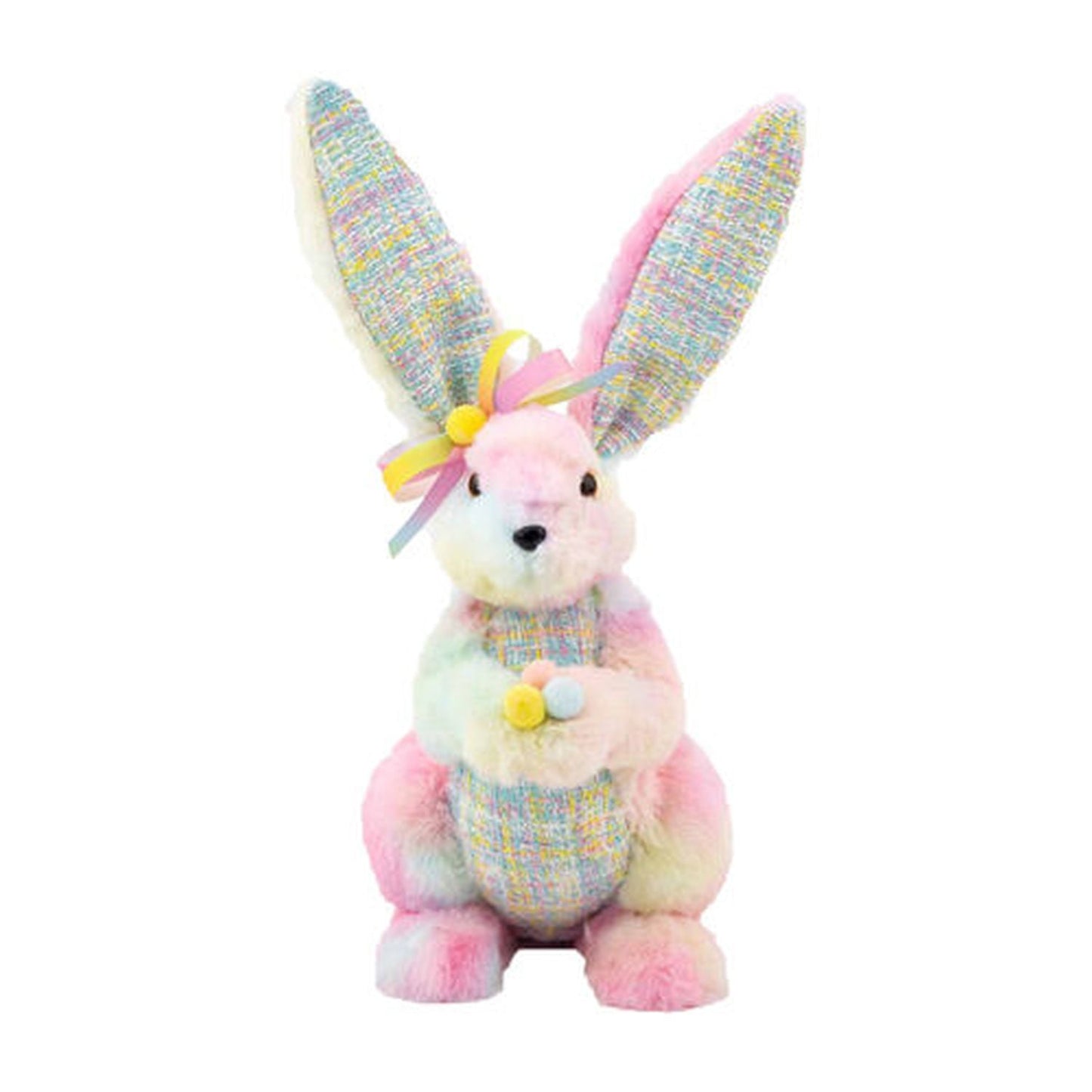 Cotton Candy Land Pastel Bunny With Easter Eggs