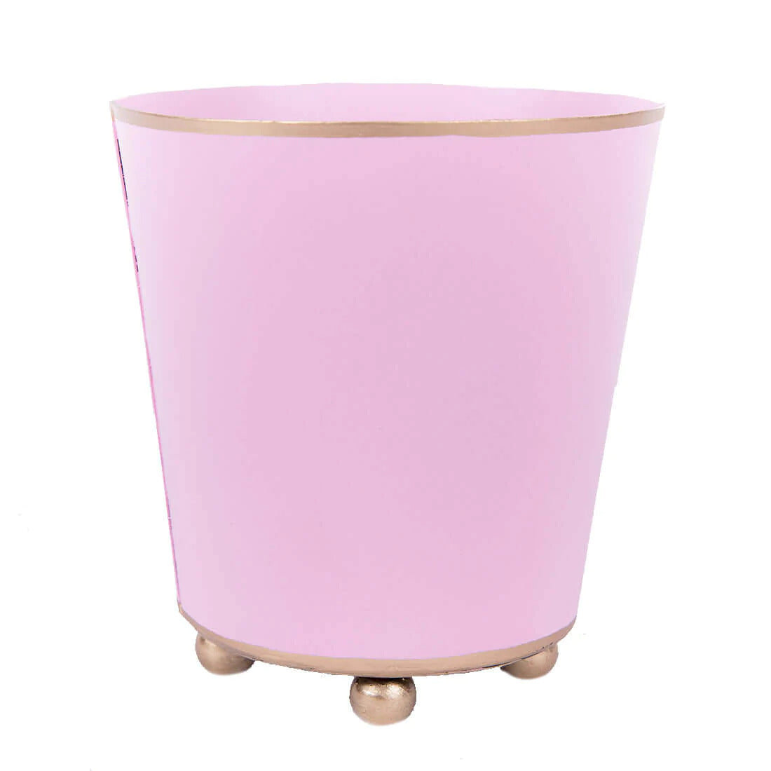 Light Pink Color Block Round Cachepot: Available in Two Sizes