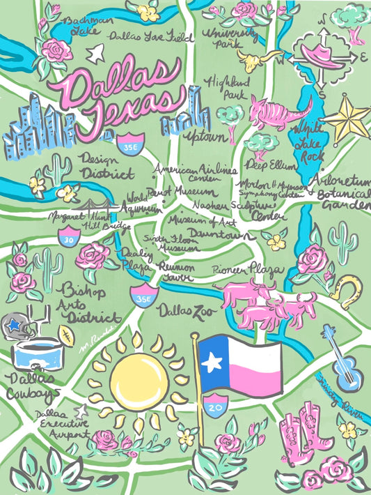 Seashells - US Cities Maps Designs