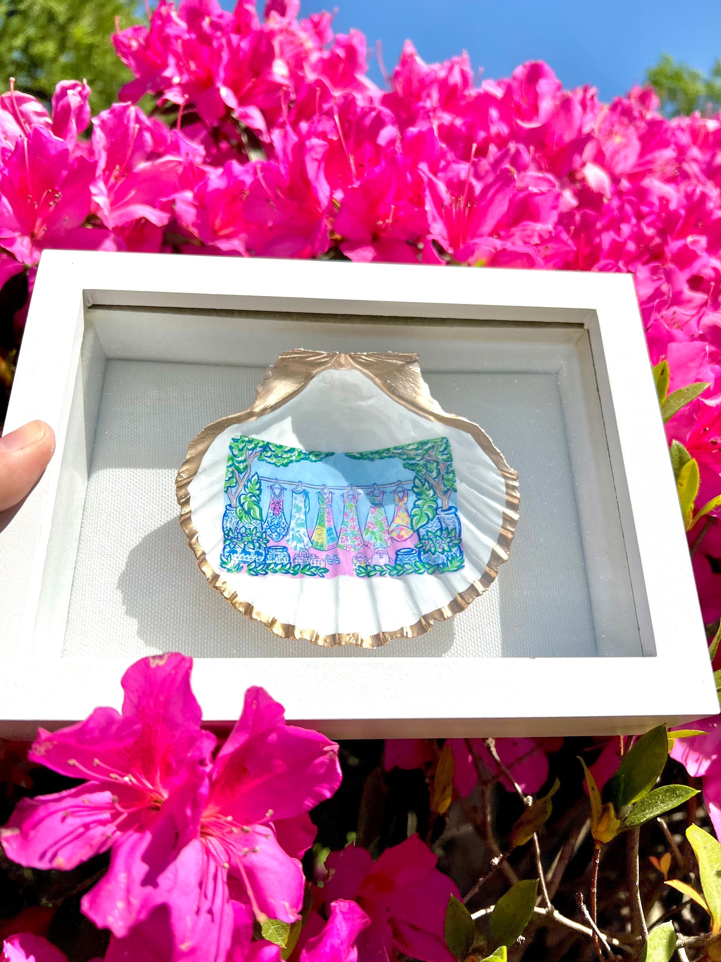 Lilly Seashells Ornaments and Shadowbox - Lilly Wife Designs