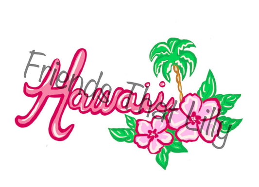 Women's Pocket Style T-Shirts: Hawaii