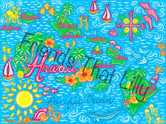 Women's Pocket Style T-Shirts: Hawaii