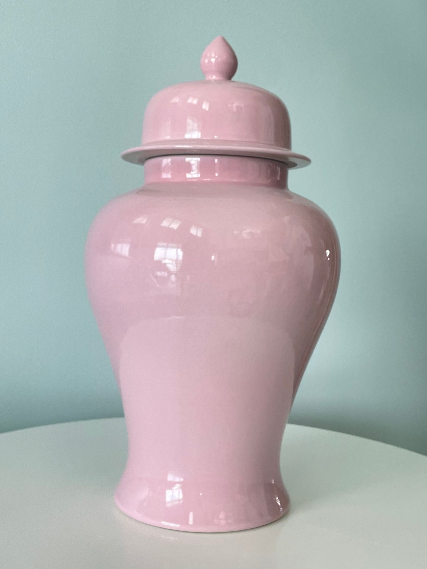 PRICE DROP! Blush Pink Porcelain Temple Jar