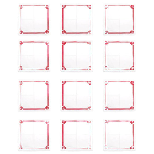 Interlocking Key Pink Napkins (4pk)