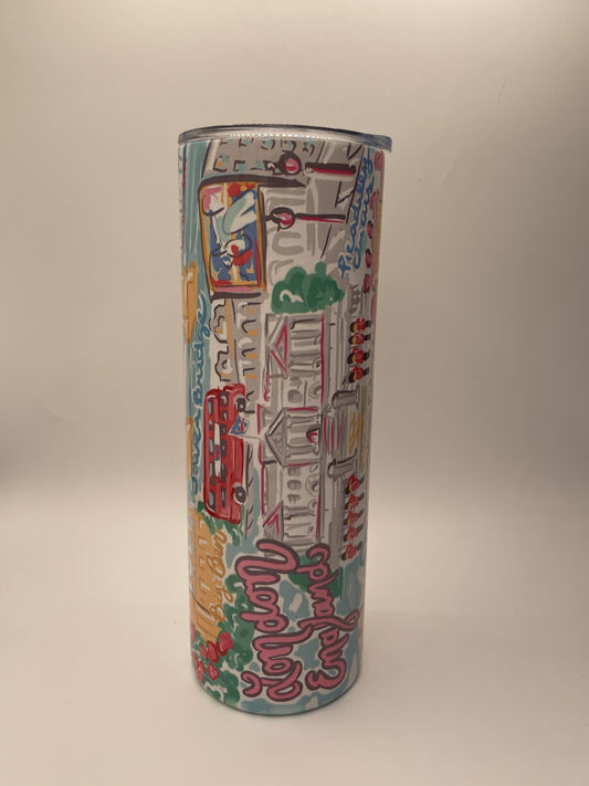 Tumblers - London, England 20oz & 30oz - pink