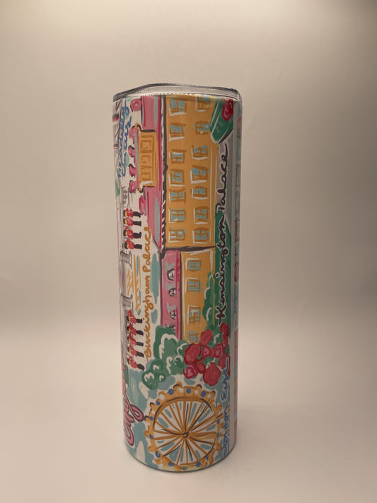 Tumblers - London, England 20oz & 30oz - pink
