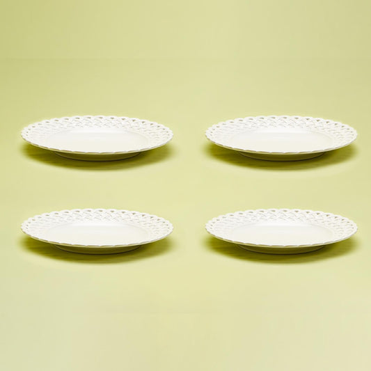 Lattice Salad / Dessert Plates- Set of Four