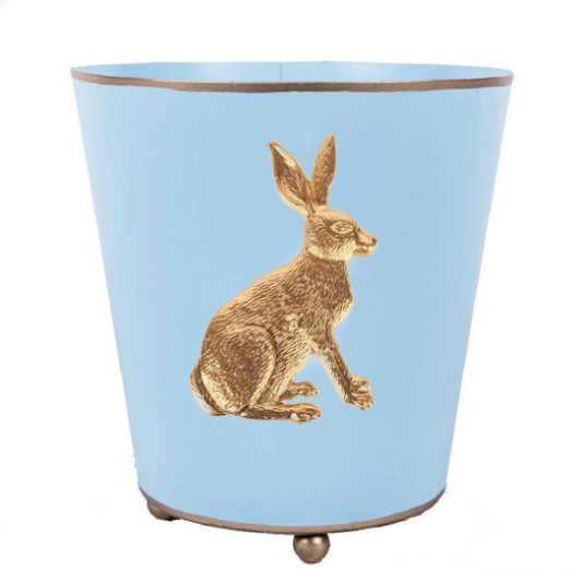 Regency Collection Light Blue Rabbit Round Cachepot - 6"