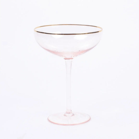 Light Pink Coupe Glass