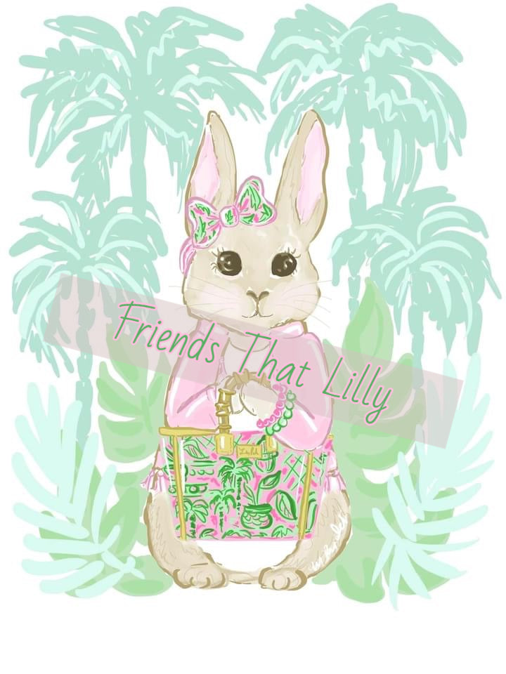 Prints - Easter Lilly Bunny