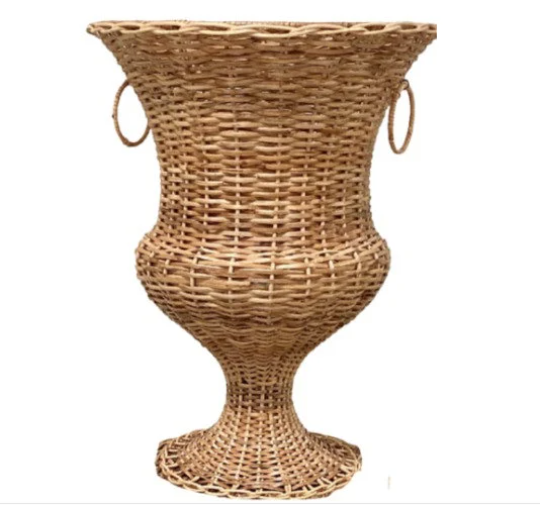 Large Wicker Urn