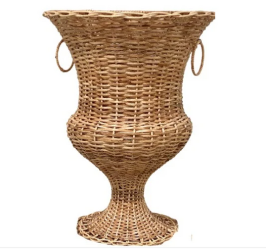 Large Wicker Urn