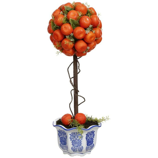 Potted Orange Topiary, 23.5"