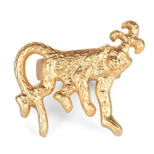 Regency Monkey Napkin Rings - Gold (4pk)