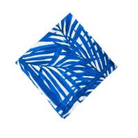 Palm Print Blue and White Napkins Set of 4