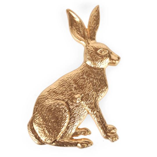 Rabbit Napkin Ring - Gold (4pk)