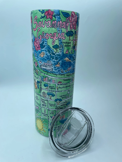 Savannah, GA 20oz Metal Tumbler