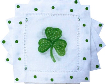 St. Patrick's Day Shamrock Cocktail Napkins *set of 4*