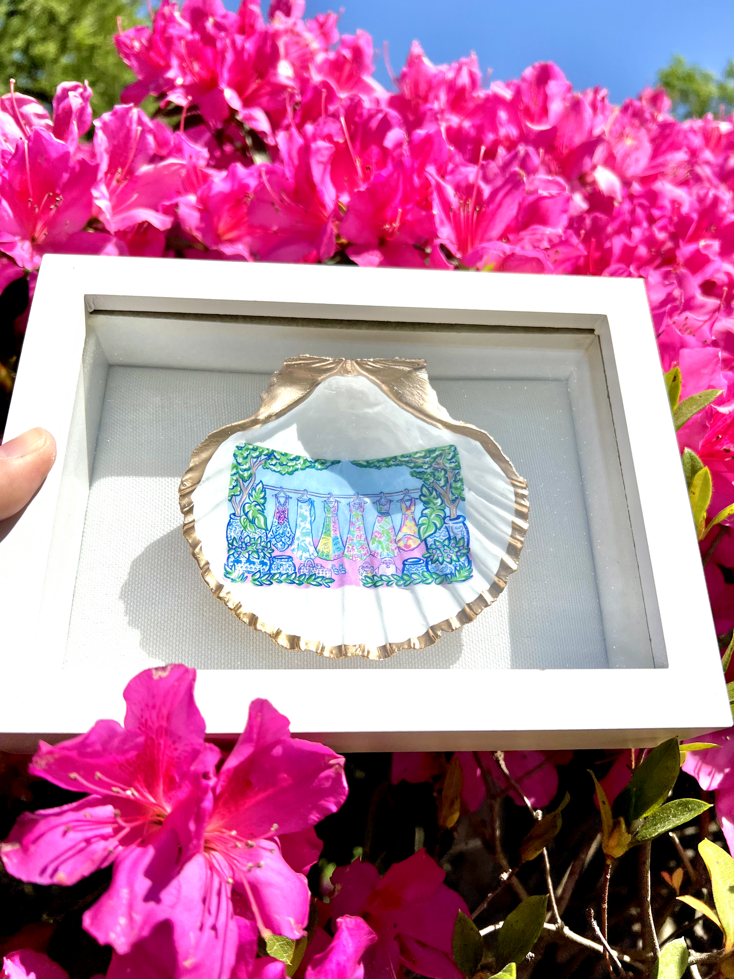 Lilly Seashells Ornaments and Shadowbox- Mothers & Kids