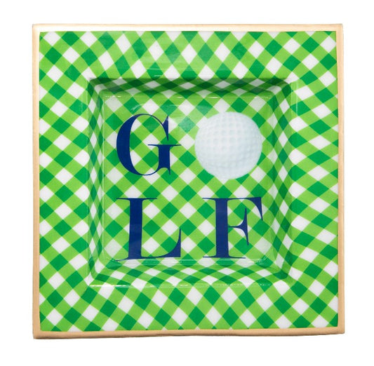 Tee Time Golf Enameled Smidge Tray