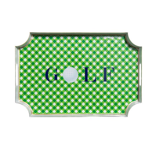 Tee Time Golf Enameled Jaye Tray