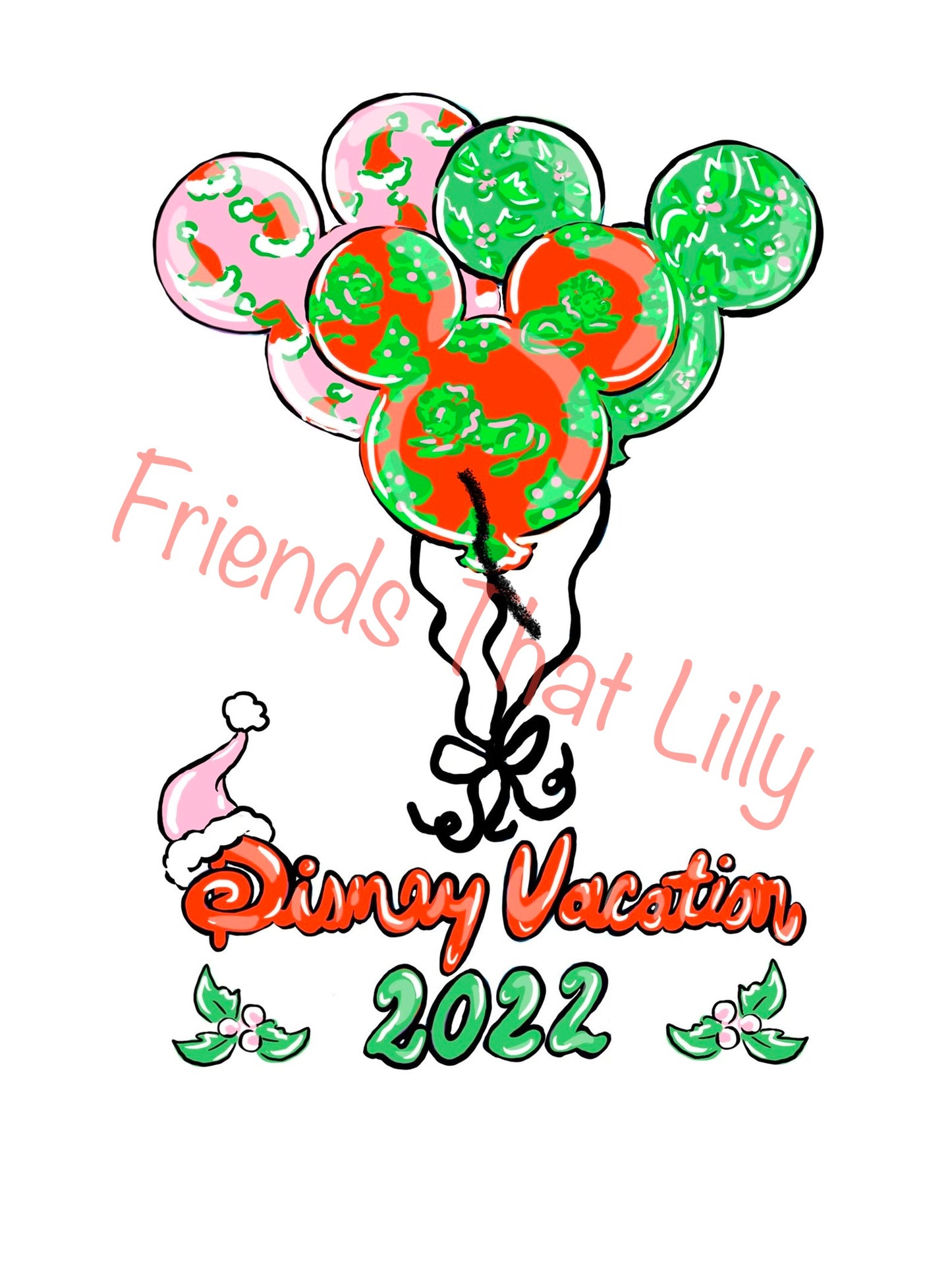 Women's T-Shirts: Holiday Balloons '22 Design