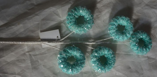 Pastel Blue 27" Iced Candy Donut Spray