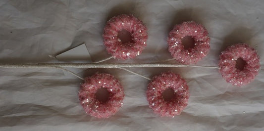 Pastel Pink 27" Iced Candy Donut Spray