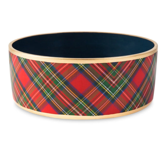 Royal Tartan Pet Bowl - Red & Green