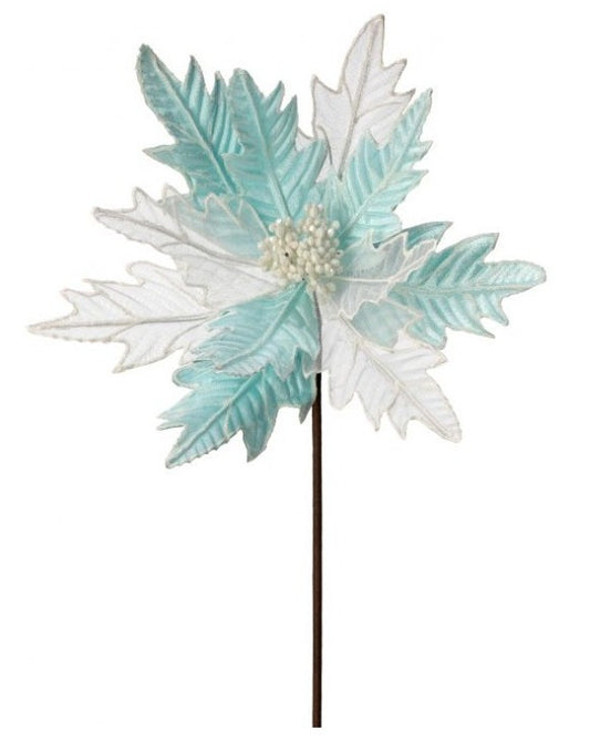 Sheer Velvet Candy Poinsettia Stem