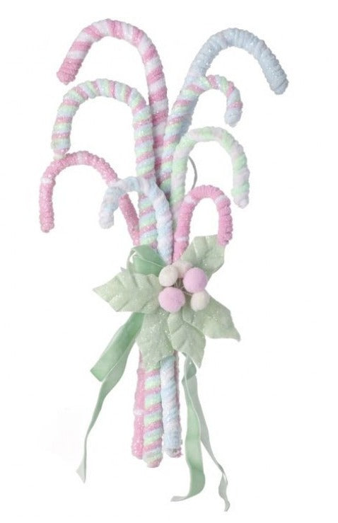 FROSTED PASTEL CANDY CANE BUNCH