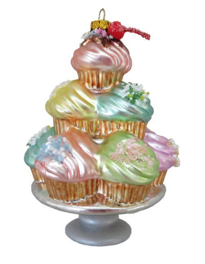 Tiered Cupcake Dessert Ornament