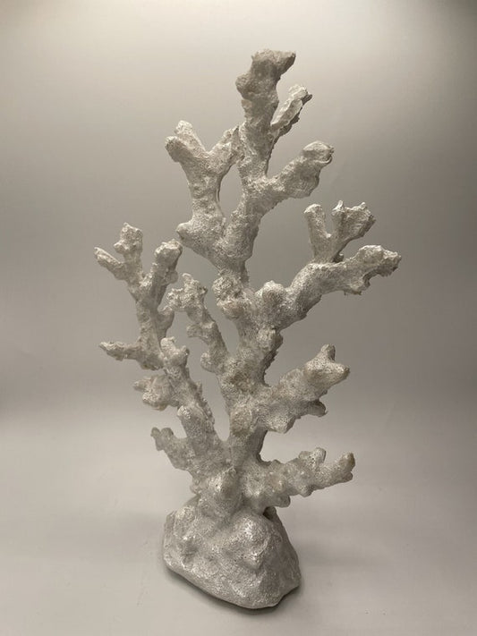 9.5" White Coral Statue