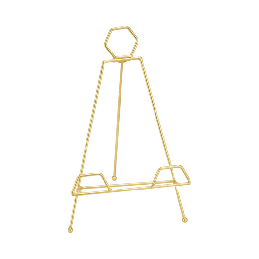 12.5" Gold Hexagon Tabletop Easel