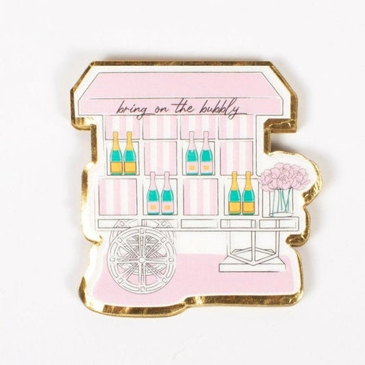 16pc Rose Paper Die Cut Napkins