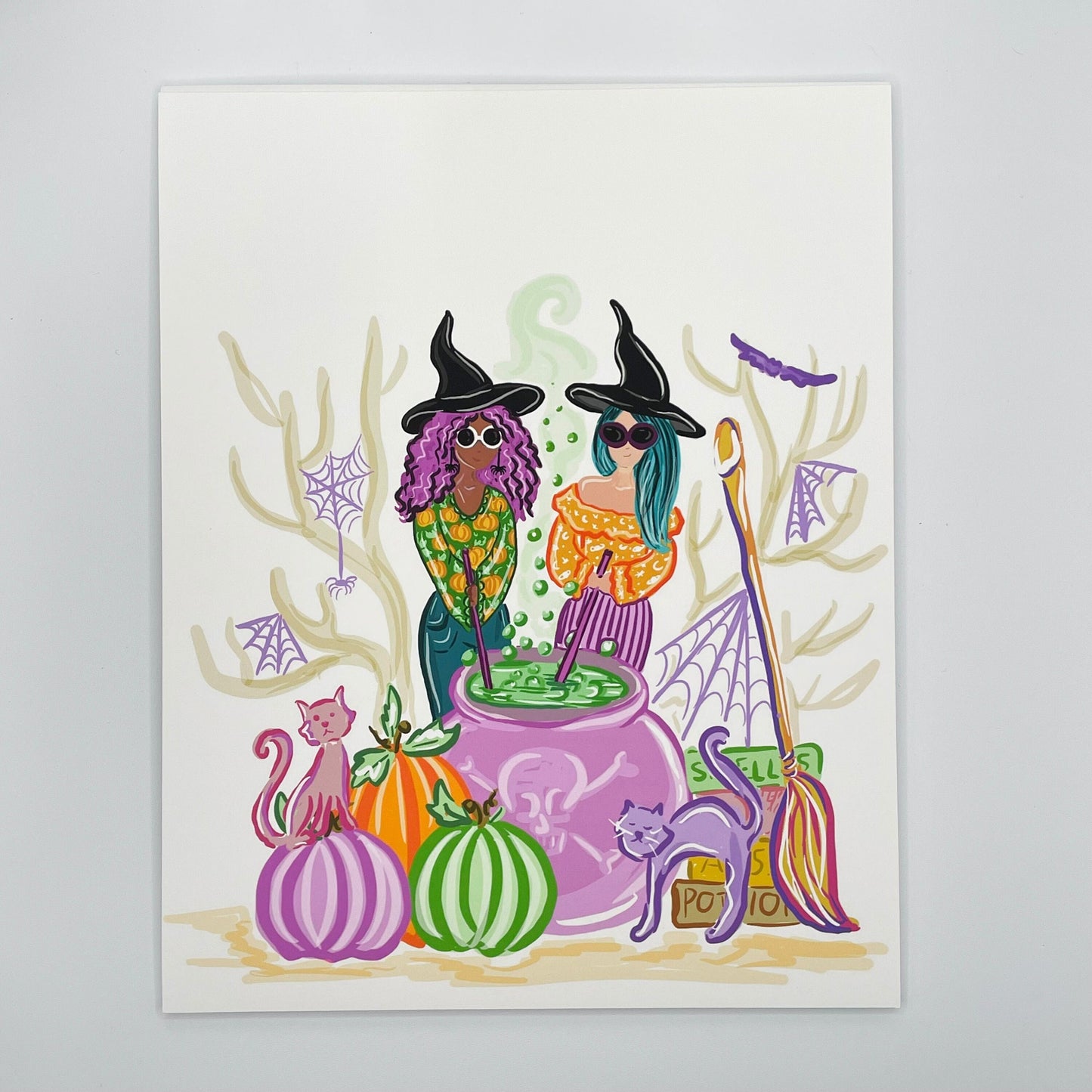FTL Purple Witches Handmade Illustration Prints