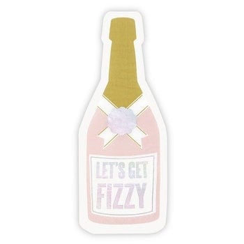 Diecut Napkin-Champagne 16 pc