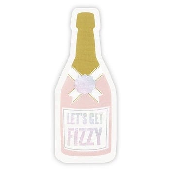 Diecut Napkin-Champagne 16 pc
