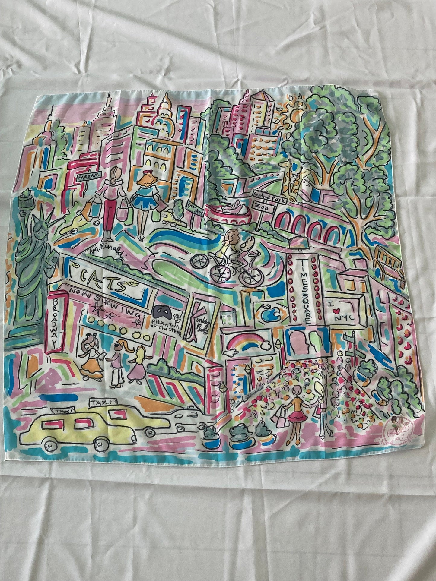 Friends That Lilly - Map of N.Y.C. Scarf