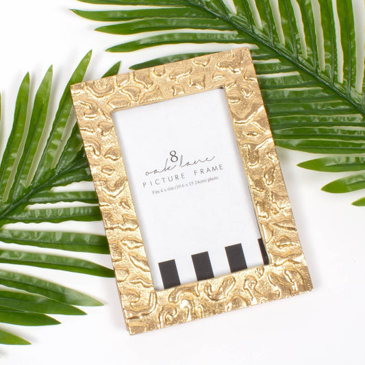 Gold Leopard 4x6 Picture Frame