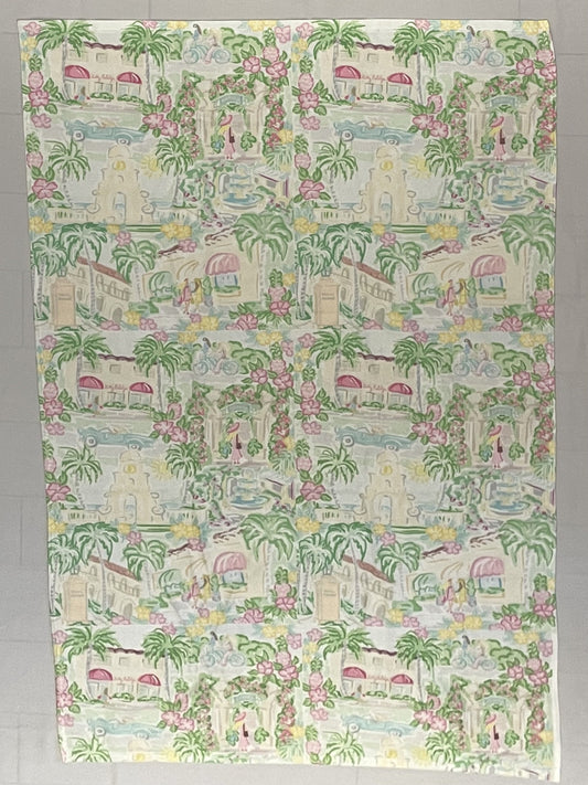 SALE! Beach Towel: Palm Beach Toile