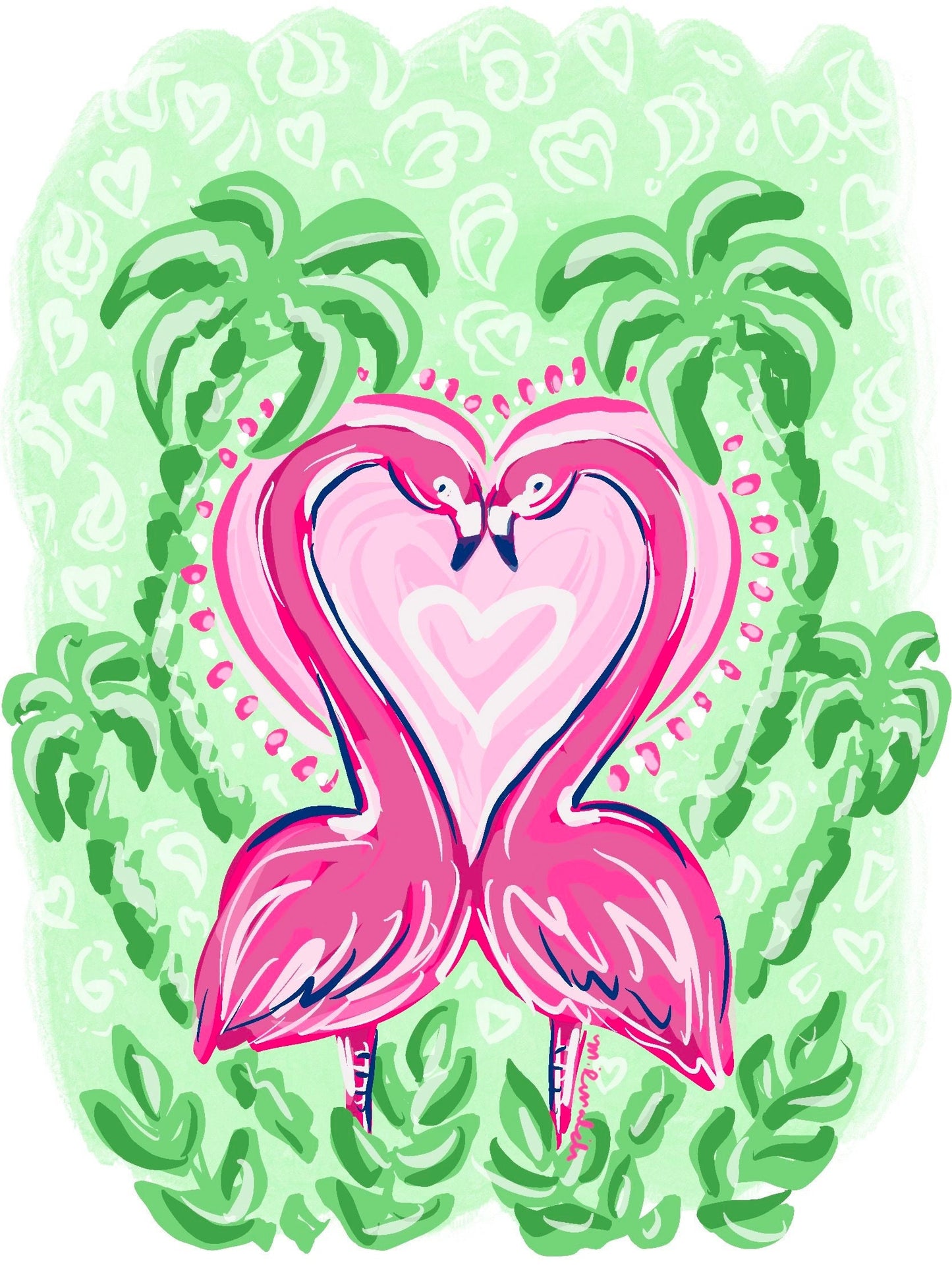 Flamingos Valentine's T-shirt