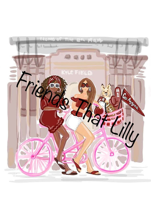 SALE! Texas Aggies Inspired Illustration Shirts